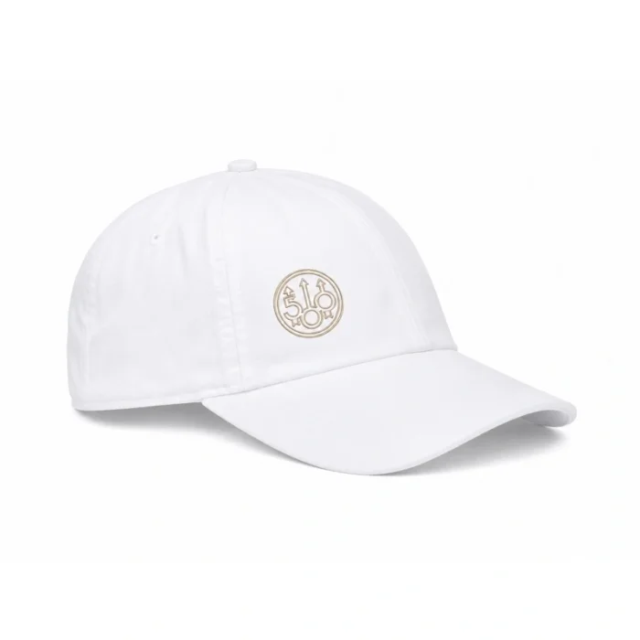 Czapka BERETTA 500 years Cap Gold Logo Pure White (BC242)